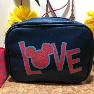 Original Disney Parks "LOVE" Mickey & Minnie Mouse Crossbody Bag